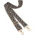 thumbnail image 2 of LAICAIW Grand Bandoulière, Sangle de Sac à Main Réglable Style Guitare avec Boucle Dorée, Remplacement de Sangles Tissées pour Sacs à Main (3,8 cm) Léopard2, 2 of 5