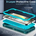 thumbnail image 7 of Xilaimitoo Compatible for Galaxy A16 5G Phone Case: Samsung Galaxy A16 5G 3 in 1 Full Body Shockproof, Heavy Duty Protection for A 16 5G, Teal, 7 of 7