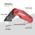 thumbnail image 3 of Navaja multiusos plegable WORKPRO Quick Change con almacenamiento de cuchillas, 3 of 8