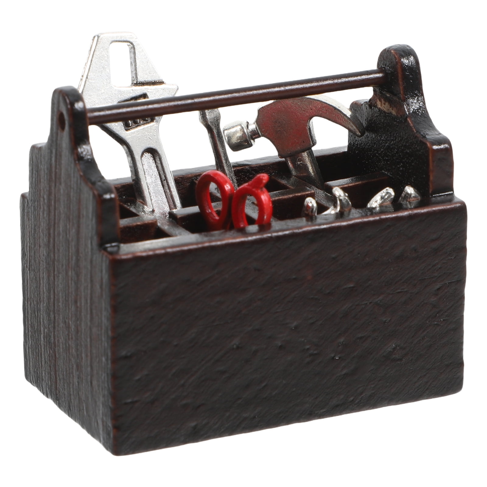 1 Set Funny Mini House Tools and Tool Box Mini Repaired Tools Mini Outdoor Tools