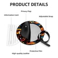 thumbnail image 4 of Note Set of 2pcs PU Leather Round Suitcase Tags with Privacy Cover and Name ID Tag - Ideal for Travel Luggage, Handbags, Backpacks, School Bags, 4 of 6