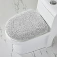 thumbnail image 4 of Better Trends 6 Piece Bathroom Rug Set 100% Cotton Extra Soft Tufted Bath Rug Water Absorbent Non-Slip Bath Mat Machine Washable (White) Hugo Collection, 4 of 9