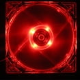 thumbnail image 1 of Caja del ventilador Luz LED CPU Enfriamiento Computadora Clear Quad 12CM Disipador de calor Red PC, 1 of 5