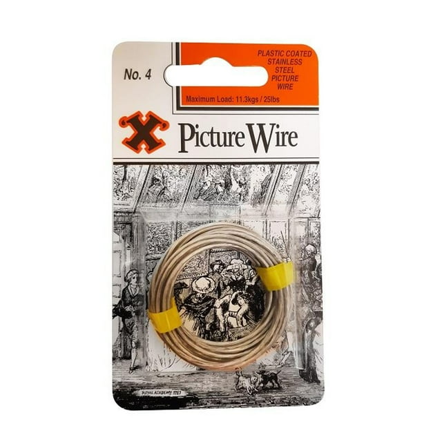 X Stainless Steel Picture Wire No 4 3m Blister Pack