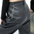 thumbnail image 2 of Pants Chain Metallic Punk 2Layered Star Pendant Jeans Chain Clothing Decorative Hiphop Waist Chain 2000s Waist Jewelry, 2 of 8