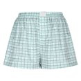 thumbnail image 4 of Ahdbta Boxer Shorts for Women Gingham Pajama Summer Casual Lounge Sleep Plaid Shorts Y2K Beach Bottoms, 4 of 6