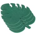 thumbnail image 1 of Protective Anti Slip Leaf Shaped Coasters Wooden Cup Pads For Coffee Shop Green 10 00X9 00X0 40Cm 4Pcs, 1 of 5
