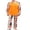 Dad Orange, variant on Halloween Family Pajamas Matching Raglan Long Sleeve Tops and Pants