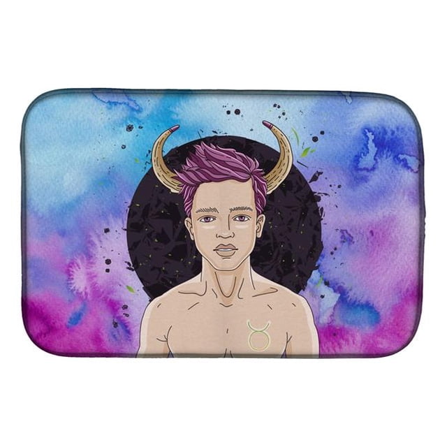 Carolines Treasures BB7318DDM Taurus Zodiac Sign Dish Drying Mat