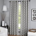 thumbnail image 4 of Elrene Home Fashions Creston Geometric Semi-Sheer Grommet Single Curtain Panel, 4 of 4