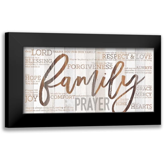 Rae, Marla 14x9 Black Modern Framed Museum Art Print Titled - Family Prayer
