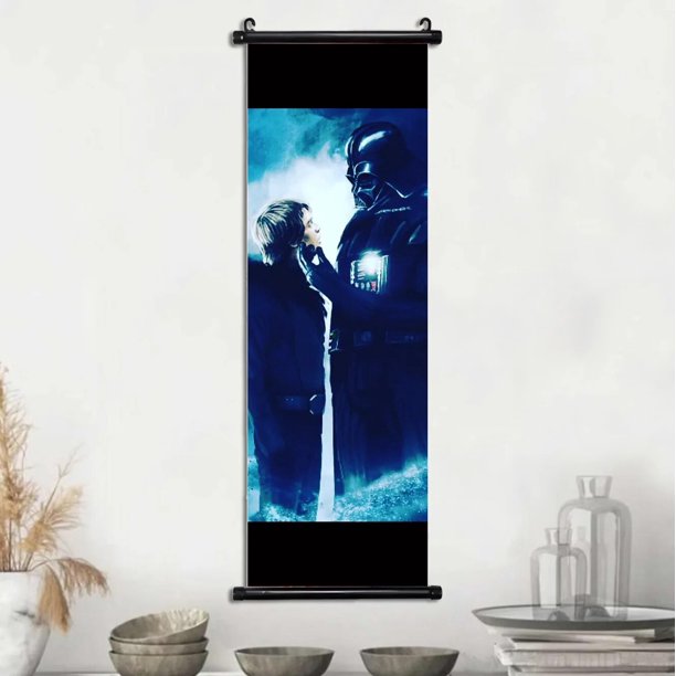 Póster de Star Wars de Disney, obra de arte de pared de Luke Skywalker, pintura en lienzo, impresión de imagen, rollos colgantes, decoración del hogar, regalo artístico