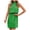 Green, variant on Fesfesfes Women Gowns Solid Color Dress Hollow Sleeveless Mini Dress Beach Dress Sun Dress Clothes Sale