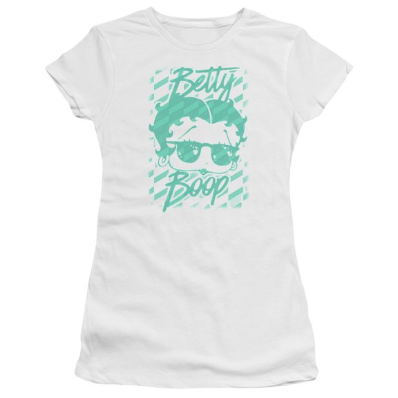 Betty Boop - Summer Shades - Juniors Teen Girls Cap Sleeve Shirt - Large