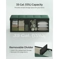 thumbnail image 2 of SONGMICS 43" Storage Ottoman Bench Hold up to 660lb Ottoman with Storage Retro Green, 2 of 7