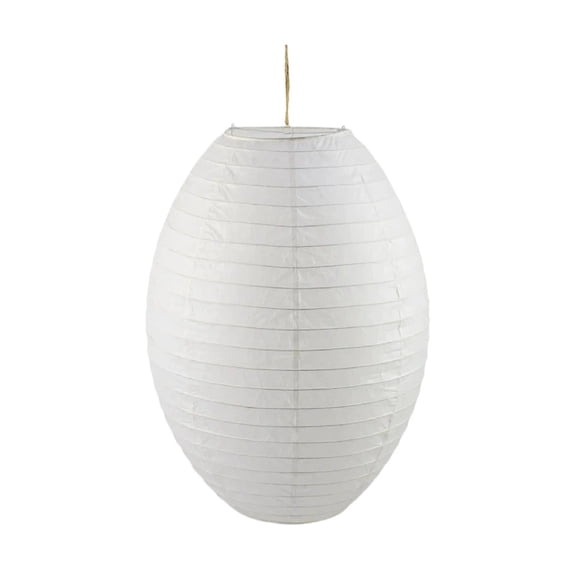 AURARMLET White Oval Foldable Rice Paper Lantern Lampshade Light Cover for Wedding, Living Room, Bedroom Decoration