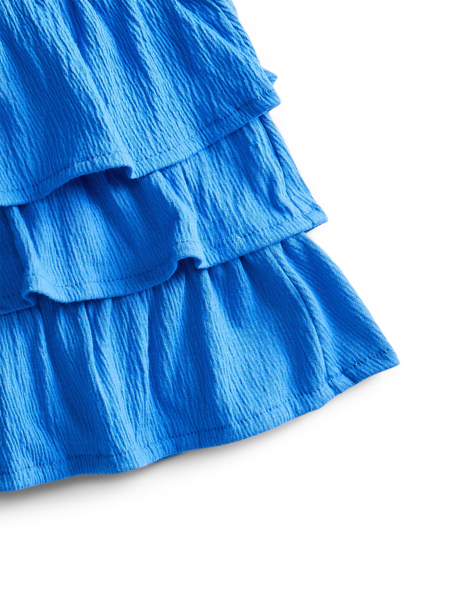 Wonder Nation Girls Tiered Scooter Skirt, Sizes 4-10
