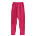 thumbnail image 5 of QTBIUQ Womens Solid Color Large Size Casual Running Fitness Sports Pants with Three Pockets Workout Jogger Pants Hot Pink, 5 of 5