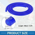 thumbnail image 5 of Unique Bargains Silicone Vacuum Tubing Hose High Temperature 3.3Ft 3/16" 5mm ID 3.5mm Thickness Automotive Vacuum Line Blue 1 Pc 130PSI Max Pressure, 5 of 8