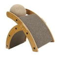 thumbnail image 1 of Cat Scratch Pad, Curved Cat Scratcher Rotatable Ball Comfortable  For Kitten, 1 of 8