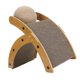 thumbnail image 5 of Rascador para gatos, rascador para gatos con bola giratoria, rascador vertical curvado de cartón para gatos de interior, 5 of 15