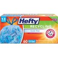 thumbnail image 1 of Hefty Recycling Trash Bags, Blue, 13 Gallon, 60 Count, 1 of 1