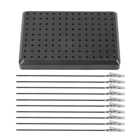 

9 x14 Holes Stand Base with 10Pcs Metal Alligator Clip Stick Tool Set