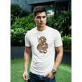thumbnail image 2 of Angry Japanese Dragon Drawing T-Shirt Men -Image by Shutterstock, Male Small, 2 of 4