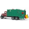 Bruder Toys Realistic Mack Granite Play Garbage Truck, Red and Green | 02812