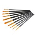 thumbnail image 5 of 10Pcs Artists Paint Brush Set Acrylic Watercolor Round Pointed Tip Nylon Hair, 5 of 5
