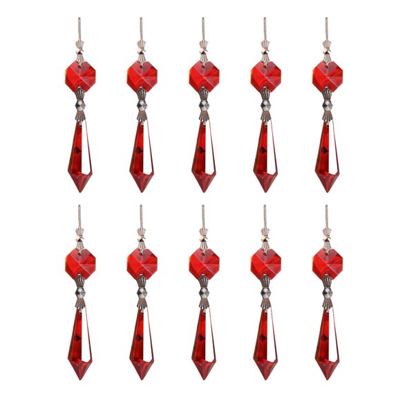 10pcs Icicle Crystal Chandelier Drop Beads,  for Chandeliers, Curtain, Wedding Decoration