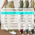 thumbnail image 5 of Cargo Pants for Women High Waist Casual Summer Pants Solid Color Trousers Loose Fit Y2K Baggy Streetwear Trousers with Multi Pockets, 5 of 5