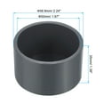 thumbnail image 2 of Uxcell 1-1/2" Pipe End Cap Fitting, 10 Pack Furniture Grade Plug Coupling Grey, 2 of 6