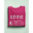 thumbnail image 3 of Love Techno Style Heart Sweatshirt Women -Image by Shutterstock, Female XX-Large, 3 of 4