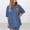 Blue, variant on Oversized Shirt Biker Shorts Set for Women Casual Summer Matching Womens Pajamas Set(Green,3XL)