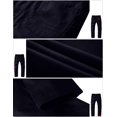 thumbnail image 5 of Pantalones a juego, ajustados, con parte delantera plana, casual para hombre, azul, 5 of 5