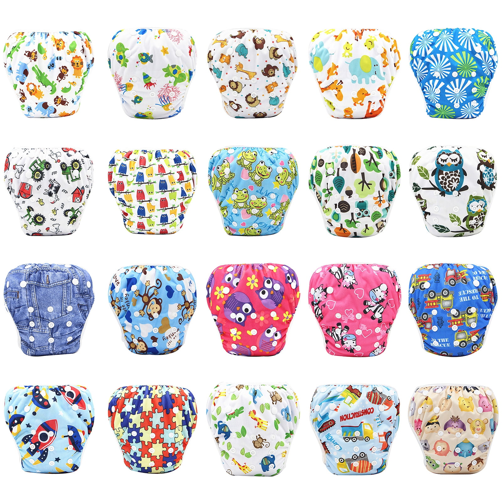 TOPOINT Leak Proof Swim Diapers High Waist Swim Diapers For Newborns