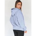 thumbnail image 6 of Womens Zip Up Hoodies Oversized Sweatshirts Fall School Fashion Outfits Casual Jackets Winter Clothes Light Gray XXXL, 6 of 7