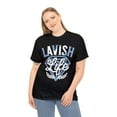 thumbnail image 4 of Lavish Life Retro Blue Grey Sneaker Tee Shirt Black, 4 of 6