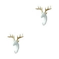 thumbnail image 1 of Maytalsory Animal Head Key Hook Sturdy And Durable Construction Adding Touch Of Whimsy White gold (deer) 2Set, 1 of 6
