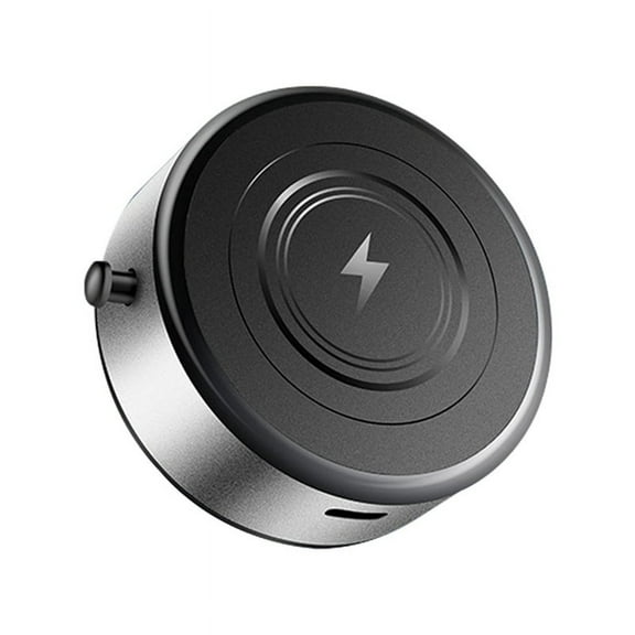 15W Wireless Charging Intelligent Mobile Phone Holder Magnetic Vacuum Adsorption Car Fast Silver