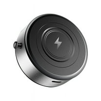 15W Wireless Charging Intelligent Mobile Phone Holder Magnetic Vacuum Adsorption Car Fast Silver