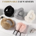 thumbnail image 5 of Warm Ear Muffs for Women Winter, Faux Fur Earmuffs Cute Foldable Fluffy Ear Warmers, Soft Warm Ear Covers for Women Men, 5 of 5