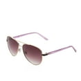 thumbnail image 2 of Juicy Couture Women's Aviator Gold Tone Metal Frame 55mm Sunglasses-Gold, 2 of 3