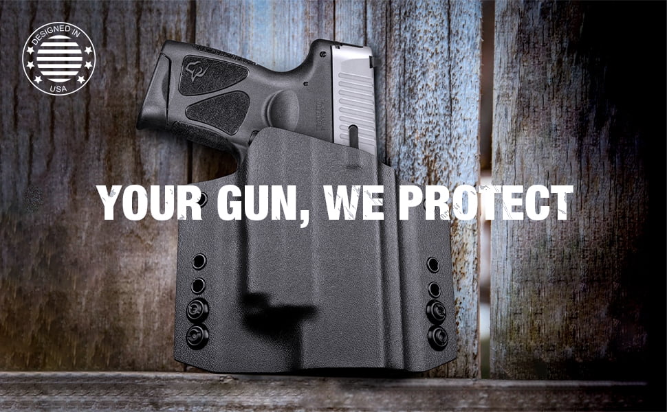 OWB Holster Fit Taurus G2C/G3C/MillenniumG2 PT111/PT140 w/OLIGHT BALDR Mini
