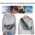 thumbnail image 4 of Sports Waist Pack Bag Running Belt Fanny Pack with Water Bottle Holder for Men Women Outdoors Walking Running, Fit 6.5 inch Smartphones, 4 of 9