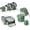Sage, variant on Caraway 31-Piece Ceramic Cookware Bundle - Fry Pans, Saucepans, Sauté Pan, Dutch Oven, Petite Cooker, Stir Fry, Rondeau, Stock Pot, Grill & Griddle Pans, Roasting Pan, Racks, Organizers - Sage