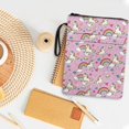 thumbnail image 4 of HELLHERO Polyester Zipper Bag for Women Reusable with Washable Book Cover Carrying Case for Office, Pastel Horse Parade, 4 of 8