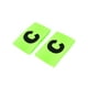 thumbnail image 2 of Elastic C Prints Football Soccer Player Captain Armband Green 2pcs, 2 of 3