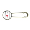 thumbnail image 1 of I Love London Words Pattern Retro Metal Brooch Pin Clip Jewelry, 1 of 3